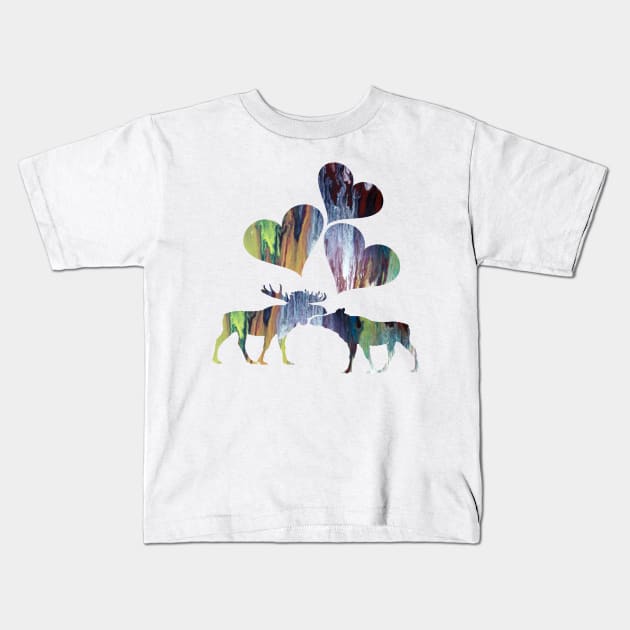 Moose Kids T-Shirt by TheJollyMarten